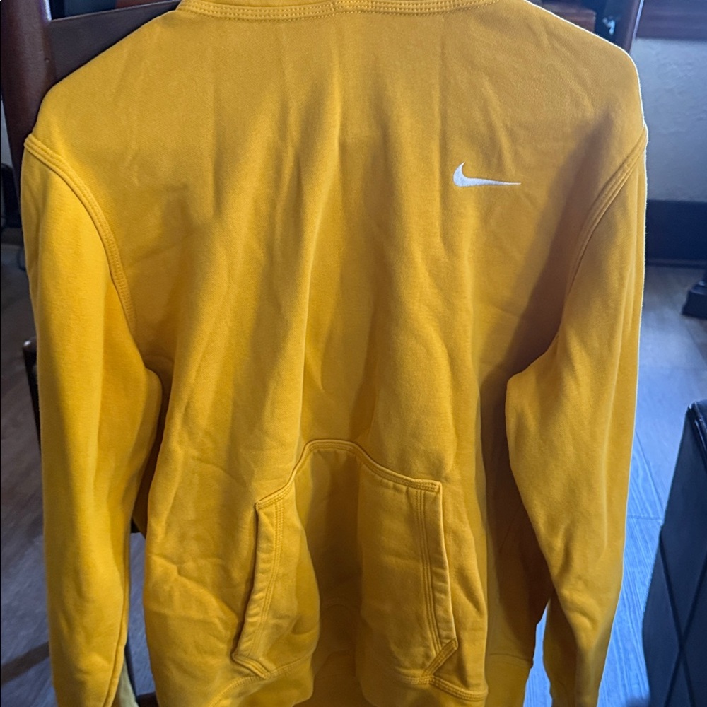 Nike Mustard Hoodie with White Logo